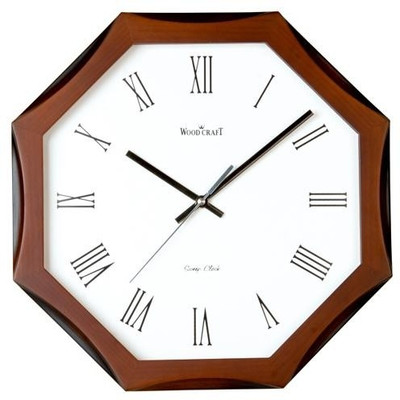 5% OFF on Wood Craft WS-1138 Analog Wall Clock Dark Browm
