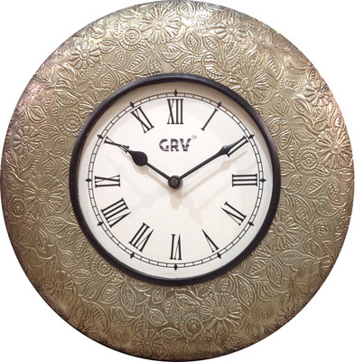 GRV 1210 Analog 29 cm Dia Wall Clock Silver GRV 1210 Analog 29 cm Dia Wall Clock Silver