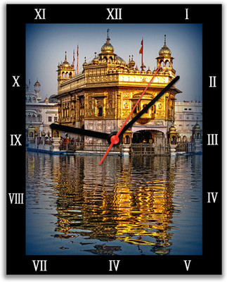 14% OFF on Lovely Collection Golden Temple Religious Analog Wall Clock Multicolor