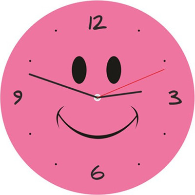 14% OFF on Everyday Gifts Smiley Analog Wall Clock Pink 14% OFF on Everyday Gifts Smiley Analog Wall Clock Pink