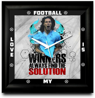 73% OFF on ShopMantra Cavani GóMez Uruguay Football Square Analog Wall Clock Black