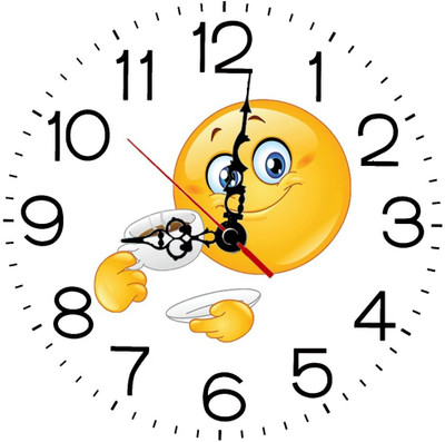 28% OFF on Ellicon 199 Coffee Smiley Analog Wall Clock White 28% OFF on Ellicon 199 Coffee Smiley Analog Wall Clock White