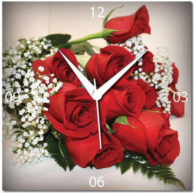 70% OFF on WebPlaza Valentine Flowers Love Analog Wall Clock Multicolor 70% OFF on WebPlaza Valentine Flowers Love Analog Wall Clock Multicolor