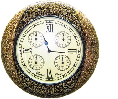 23% OFF on Mycart Myshop Traditional Handcrafted Full Brass World Time Analog Wall Clock Multicolor 23% OFF on Mycart Myshop Traditional Handcrafted Full Brass World Time Analog Wall Clock Multicolor