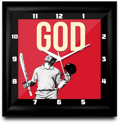 73% OFF on ShopMantra Sachin Tendulkar The God Square Analog Wall Clock Black 73% OFF on ShopMantra Sachin Tendulkar The God Square Analog Wall Clock Black