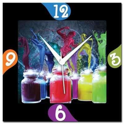 70% OFF on WebPlaza Color Bottle Analog Wall Clock Multicolor