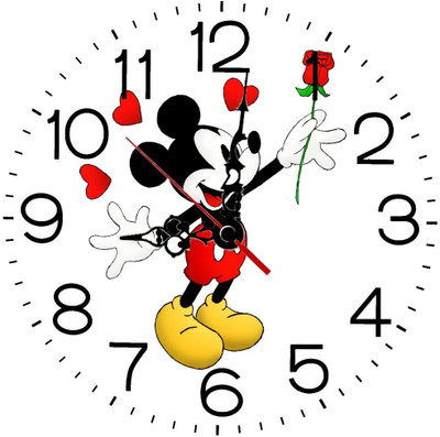 28% OFF on Ellicon 154 Mickey Mouse Red Heart And Rose Analog Wall Clock White 28% OFF on Ellicon 154 Mickey Mouse Red Heart And Rose Analog Wall Clock White