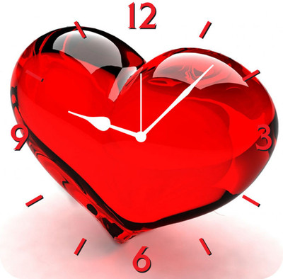 50% OFF on FurnishFantasy Red Heart Analog Wall Clock Multicolor 50% OFF on FurnishFantasy Red Heart Analog Wall Clock Multicolor