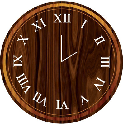 14% OFF on Everyday Gifts Wooden Design Analog Wall Clock Black