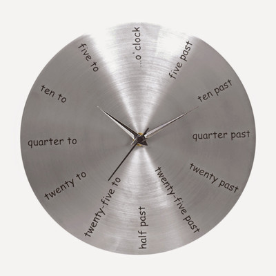 45% OFF on Saffron India Freedom Analog Wall Clock Shiny Silver 45% OFF on Saffron India Freedom Analog Wall Clock Shiny Silver