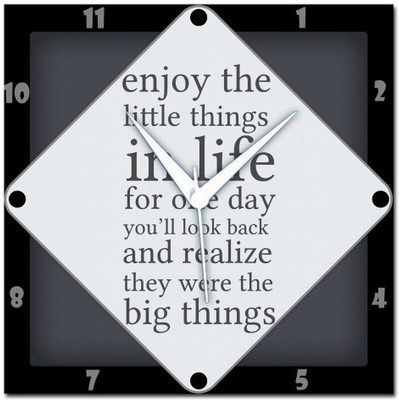 70% OFF on WebPlaza Life Quote Analog Wall Clock Multicolor