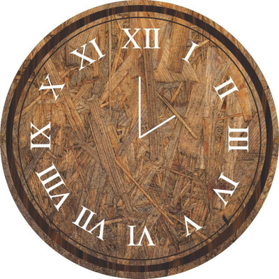 14% OFF on Everyday Gifts Wooden Design Analog Wall Clock Black