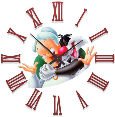 23% OFF on Ellicon B48 Cartoon Tom Analog Wall Clock White 23% OFF on Ellicon B48 Cartoon Tom Analog Wall Clock White