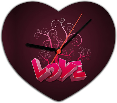 53% OFF on Lovely Collection Funky Love Analog Wall Clock Purple