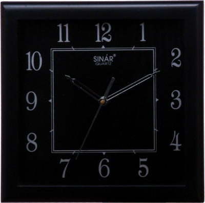 Sinar SQ-7927-BLK Analog Wall Clock Black Sinar SQ-7927-BLK Analog Wall Clock Black