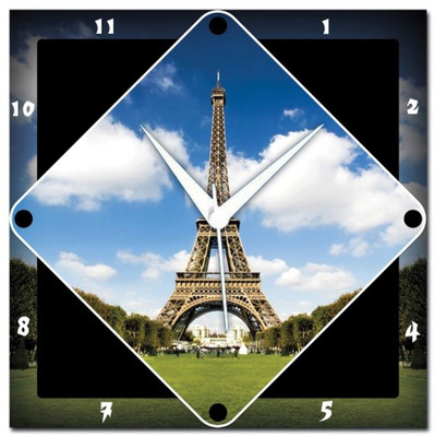 72% OFF on Amore Eiffel Tower 107342 Analog Wall Clock Multicolor