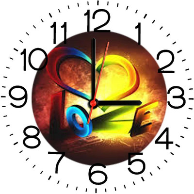 23% OFF on Ellicon B364 Love Colored Analog Wall Clock White 23% OFF on Ellicon B364 Love Colored Analog Wall Clock White