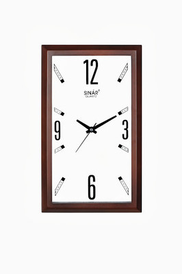 Sinar SQ-8117 Analog Wall Clock Wooden Cola