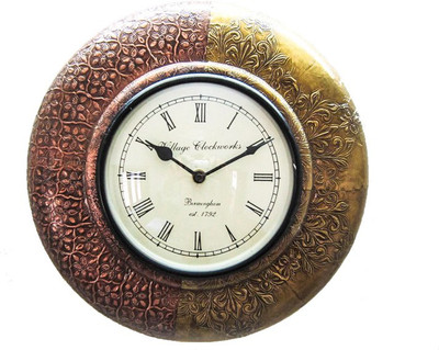 25% OFF on Mycart Myshop Traditional Handcrafted Brass-Copper��� Small Analog Wall Clock Multicolor 25% OFF on Mycart Myshop Traditional Handcrafted Brass-Copper��� Small Analog Wall Clock Multicolor