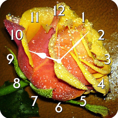 50% OFF on FurnishFantasy Yellow Rose Analog Wall Clock Multicolor 50% OFF on FurnishFantasy Yellow Rose Analog Wall Clock Multicolor