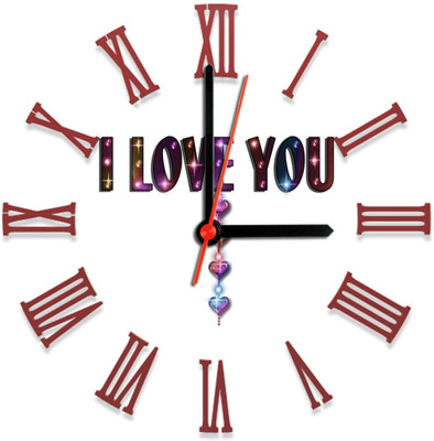 28% OFF on Ellicon 121 I Love You Colored Analog Wall Clock White 28% OFF on Ellicon 121 I Love You Colored Analog Wall Clock White