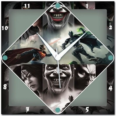70% OFF on WebPlaza Superman Vs Batman Analog Wall Clock Multicolor