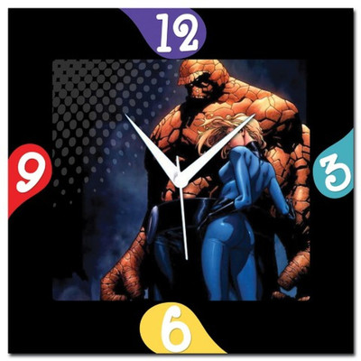 72% OFF on Amore Fantastic Four Analog Wall Clock Multicolor