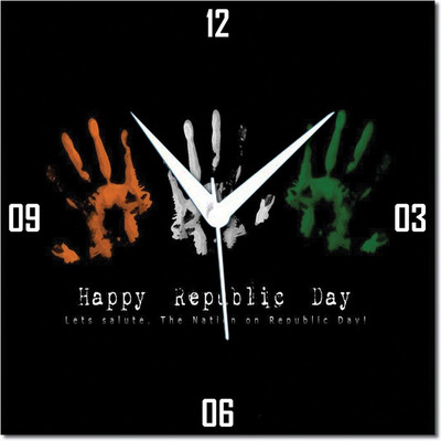 70% OFF on WebPlaza Colored Republic Day Analog Wall Clock Multicolor