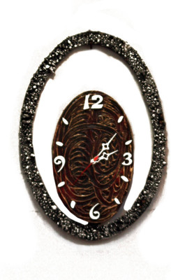 28% OFF on Krafthub Oval Shape Outer Line and Stone Work Analog Wall Clock Copper Brown 28% OFF on Krafthub Oval Shape Outer Line and Stone Work Analog Wall Clock Copper Brown