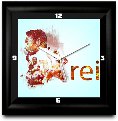 73% OFF on ShopMantra Pelé Brazil Football Square Analog Wall Clock Black