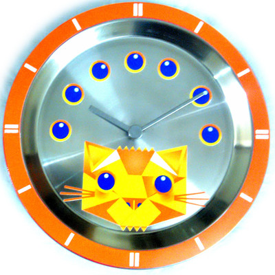 23% OFF on Onatto Cat & Eyes Wall Clock. Analog Wall Clock Multicolor