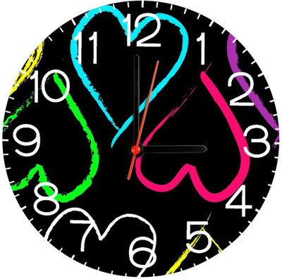 23% OFF on Ellicon B390 Love Color Heart Analog Wall Clock White 23% OFF on Ellicon B390 Love Color Heart Analog Wall Clock White