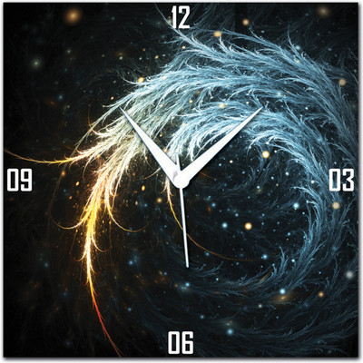 72% OFF on Amore Abstract Sky Analog Wall Clock Black