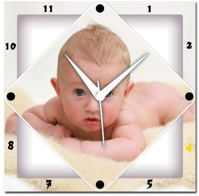 72% OFF on Amore Cute Baby 107448 Analog Wall Clock Multicolor