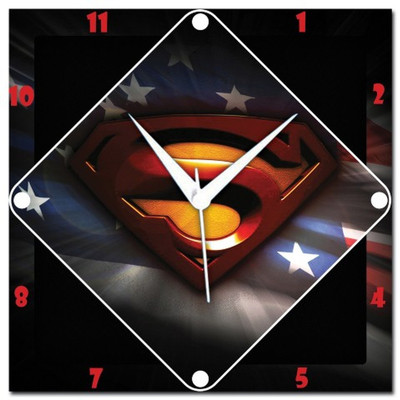 72% OFF on Amore Superman 107627 Analog Wall Clock Multicolor