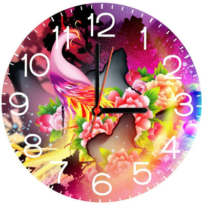 23% OFF on Ellicon B312 Colorful Design Analog Wall Clock Multicolor
