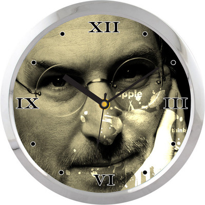 31% OFF on Shopping Monster Steve Jobs Designer Analog Wall Clock Silver