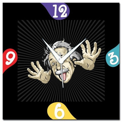 70% OFF on WebPlaza Albert Einstein Analog Wall Clock Multicolor