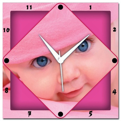 72% OFF on Amore Cute Baby 107504 Analog Wall Clock Multicolor
