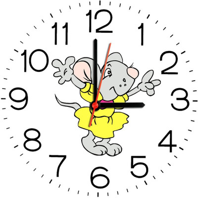 23% OFF on Ellicon B95 Girl Mouse Cartoon Analog Wall Clock White 23% OFF on Ellicon B95 Girl Mouse Cartoon Analog Wall Clock White