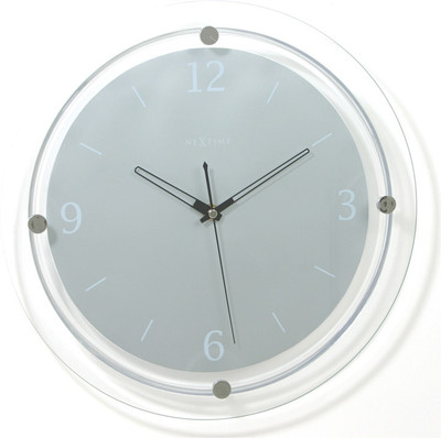 Nextime Mega Analog 35.052 cm Dia Wall Clock White Nextime Mega Analog 35.052 cm Dia Wall Clock White