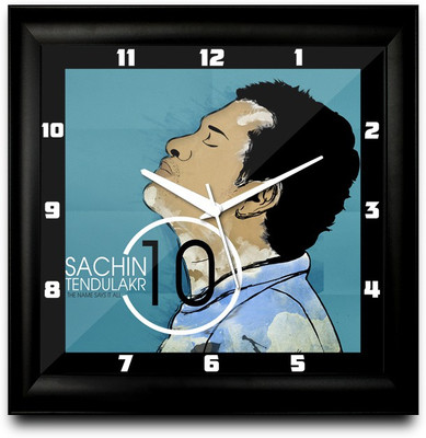 73% OFF on ShopMantra Sachin Tendulkar 10 Square Analog Wall Clock Black 73% OFF on ShopMantra Sachin Tendulkar 10 Square Analog Wall Clock Black