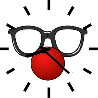 28% OFF on Ellicon 42 Funny Face Analog Wall Clock White