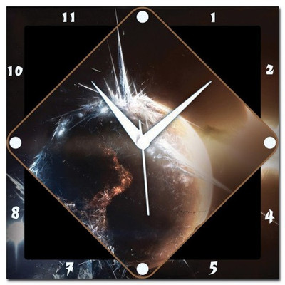 70% OFF on WebPlaza Planet Analog Wall Clock Multicolor