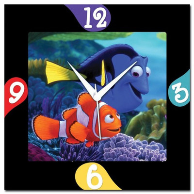 72% OFF on Amore Finding Nemo 107222 Analog Wall Clock Multicolor