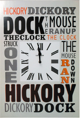Kairos Hickory Dickory Dock Analog Wall Clock Multicolor Kairos Hickory Dickory Dock Analog Wall Clock Multicolor