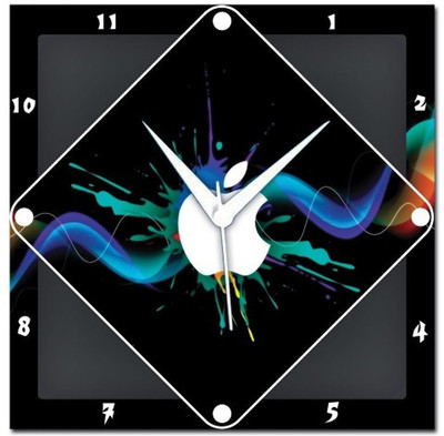 70% OFF on WebPlaza Abstract Apple Analog Wall Clock Multicolor