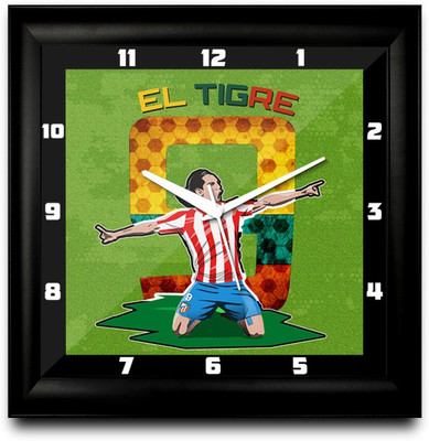 73% OFF on ShopMantra Falcao Colombia Football Square Analog Wall Clock Black