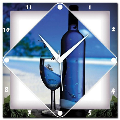 70% OFF on WebPlaza Wine And Glass Analog Wall Clock Multicolor 70% OFF on WebPlaza Wine And Glass Analog Wall Clock Multicolor
