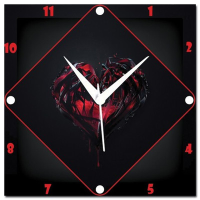72% OFF on Amore Red Heart 107356 Analog Wall Clock Multicolor 72% OFF on Amore Red Heart 107356 Analog Wall Clock Multicolor
